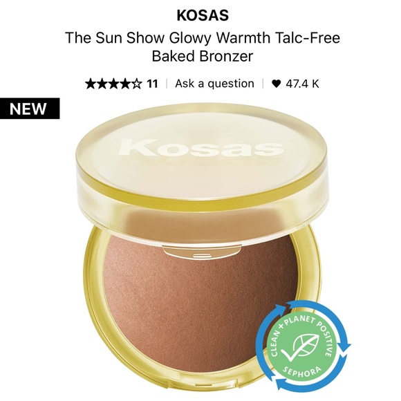 Kosas Makeup Kosas The Sun Show Glowy Warmth Talcfree Baked Bronzer Escape Poshmark